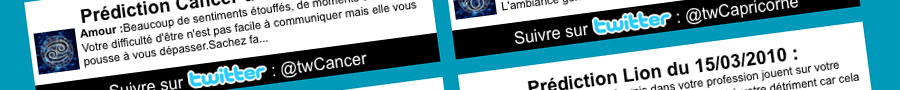 Votre horoscope sur twitter